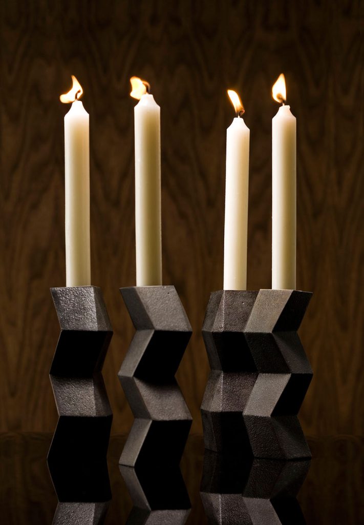 Kubista candle holder